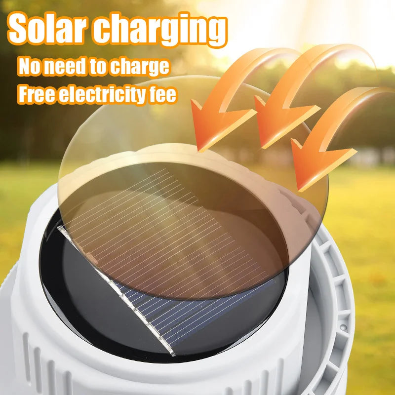 Nomvero Solar Camping Lantern – USB-C Rechargeable Outdoor Light & Power Bank
