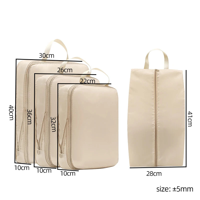 Nomvero Compression Packing Cubes – Save Up to 40% Luggage Spacer