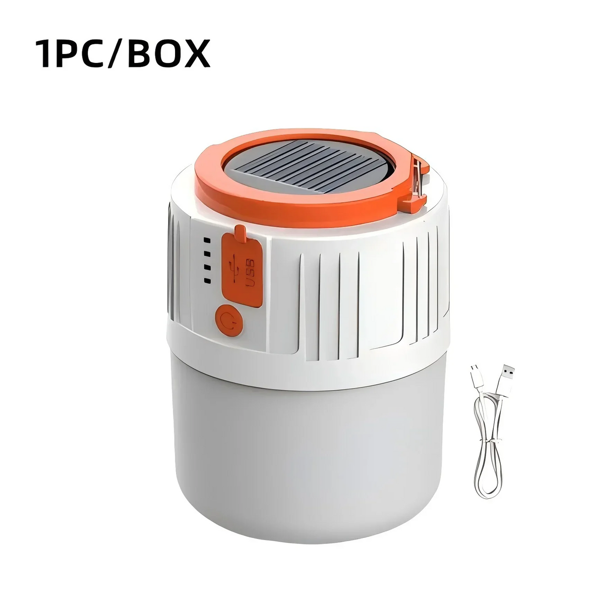 Nomvero Solar Camping Lantern – USB-C Rechargeable Outdoor Light & Power Bank.