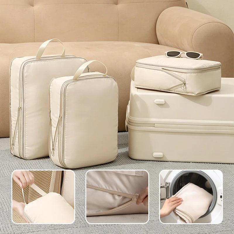 Nomvero Compression Packing Cubes – Save Up to 40% Luggage Spacer