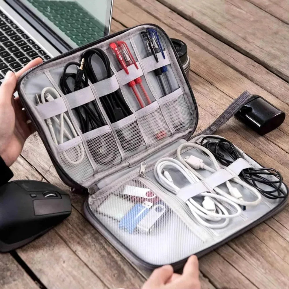 Nomvero Electronic Travel Organizer – Cable & Tech Accessories Case